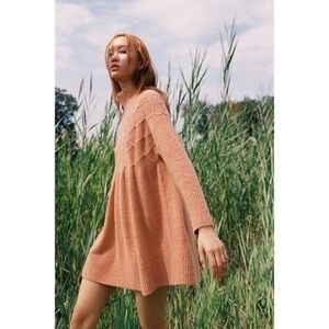 Free People Fall Chunky Knit Sweater Dress